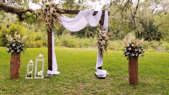 Wood Wedding Arch